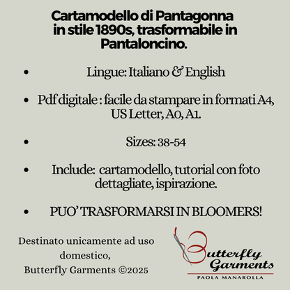 1890 Style Jacket & Skirt Bundle KUMA - Digital PDF Pattern & Sewing Tutorial