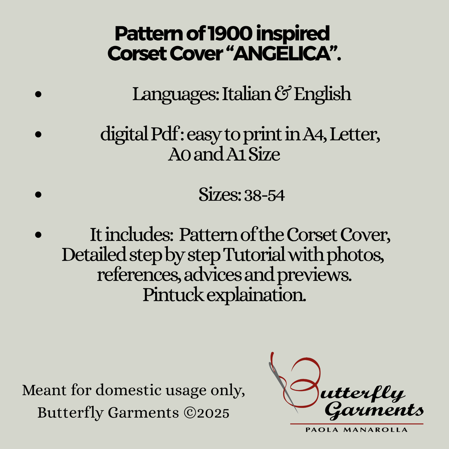 ANGELICA - Victorian Corset Cover Pattern - Early 1900s Sewing Tutorial with Pintucks & Lace - Digital PDF