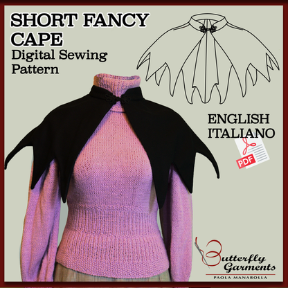 Bat-Inspired Fancy Cape KUROHIME - Digital PDF Pattern & Sewing Tutorial