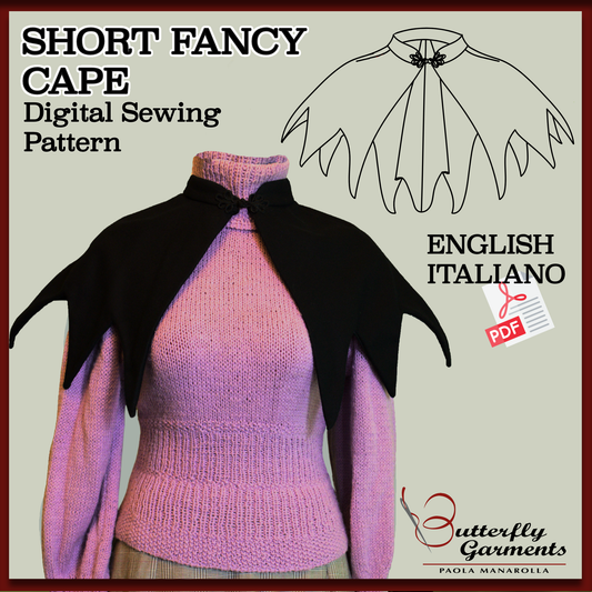Bat-Inspired Fancy Cape KUROHIME - Digital PDF Pattern & Sewing Tutorial