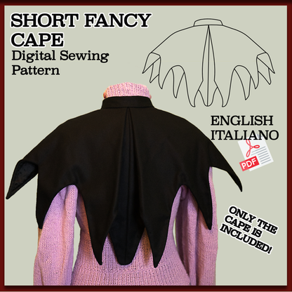 Bat-Inspired Fancy Cape KUROHIME - Digital PDF Pattern & Sewing Tutorial