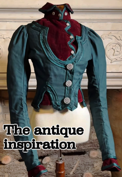 MINT Victorian Jacket Pattern - 1890s Style with Gussets & Double Front Closure