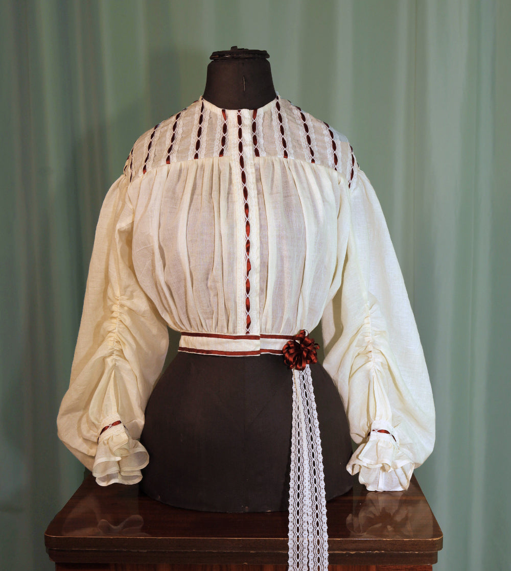 1860 Victorian Style Blouse LUCE - Digital PDF Pattern & Sewing Tutorial