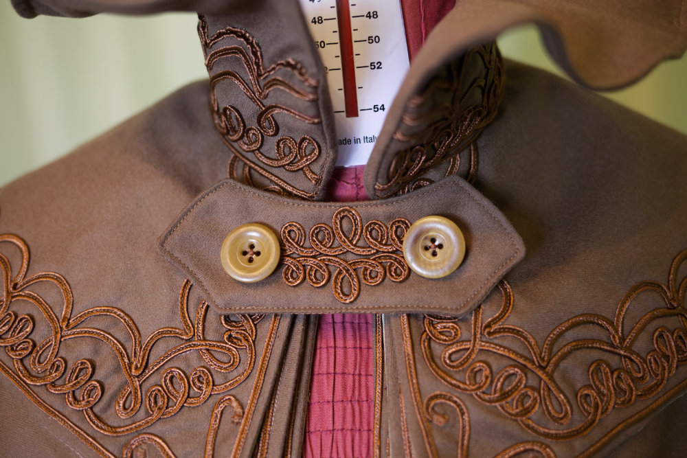 GRACE - Modello di cucito per mantello Belle Époque anni 1890 con ricamo soutache | Download digitale PDF del mantello vittoriano edoardiano