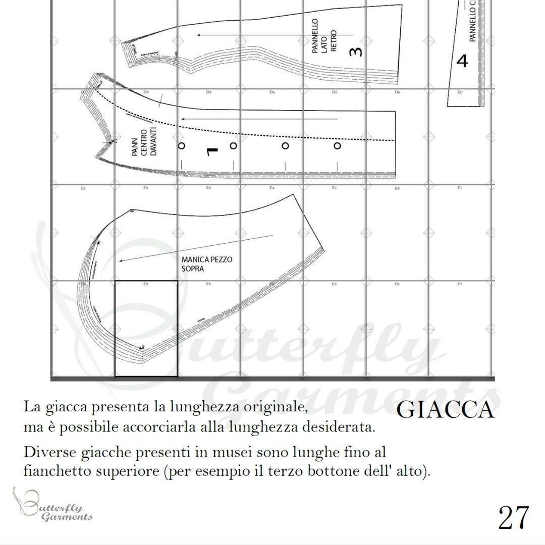Completo sportivo Edoardiano - Tutorial e Cartamodello Digitale Italiano