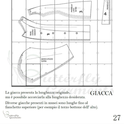 Completo sportivo Edoardiano - Tutorial e Cartamodello Digitale Italiano