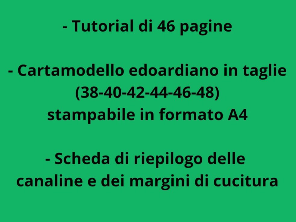 Corsetto Edoardiano - Tutorial e Cartamodello Digitale Italiano