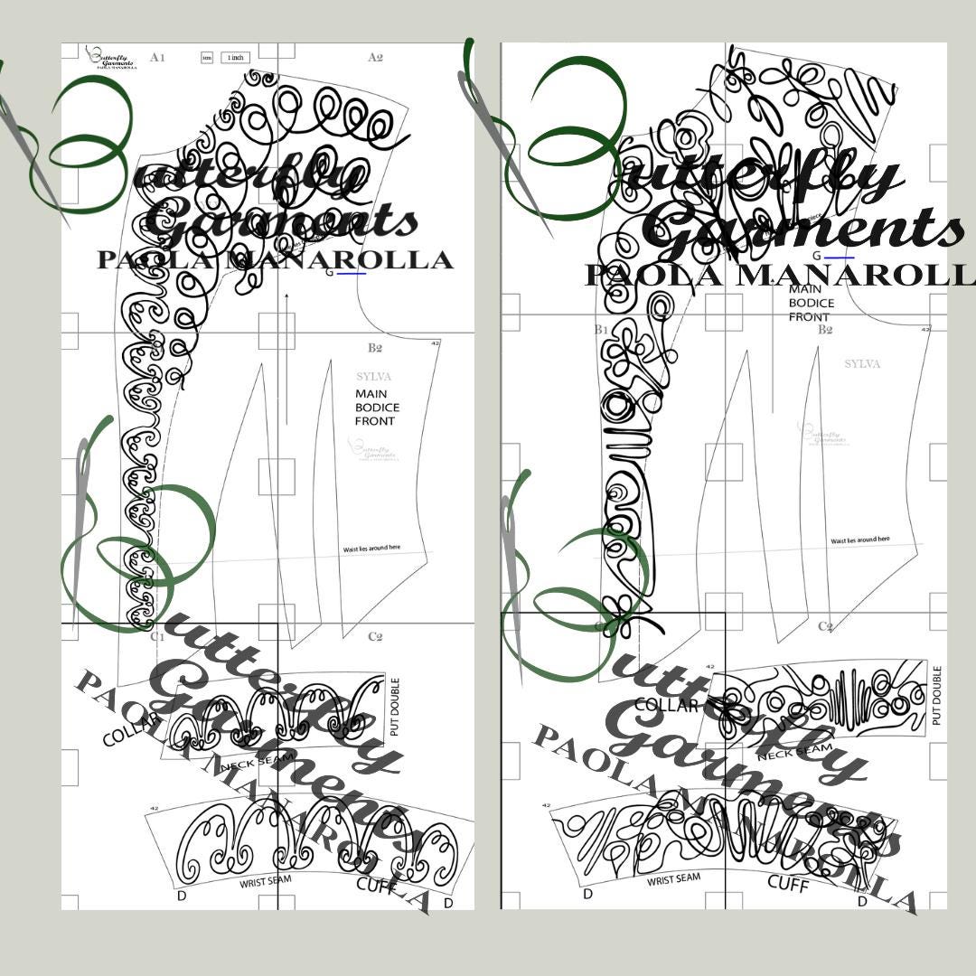 1892 Victorian Style Jacket SYLVA - Digital PDF Pattern & Sewing Tutorial