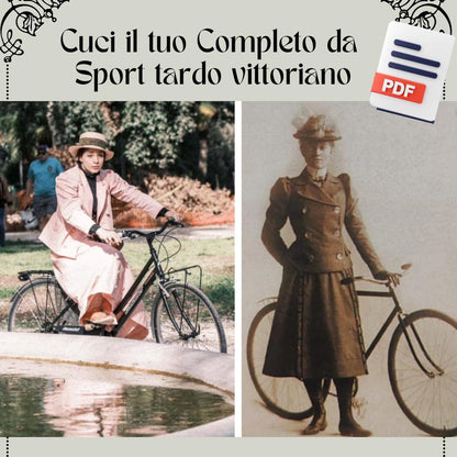 Completo sportivo Edoardiano - Tutorial e Cartamodello Digitale Italiano