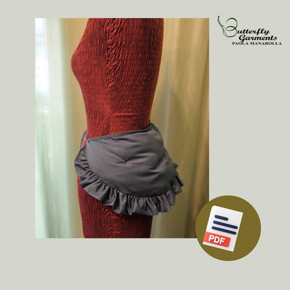 Late Victorian Style Hip Pads LORY - Digital PDF Pattern & Sewing Tutorial