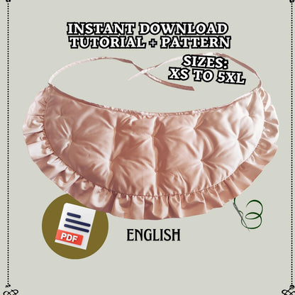 Late Victorian Style Hip Pads LORY - Digital PDF Pattern & Sewing Tutorial