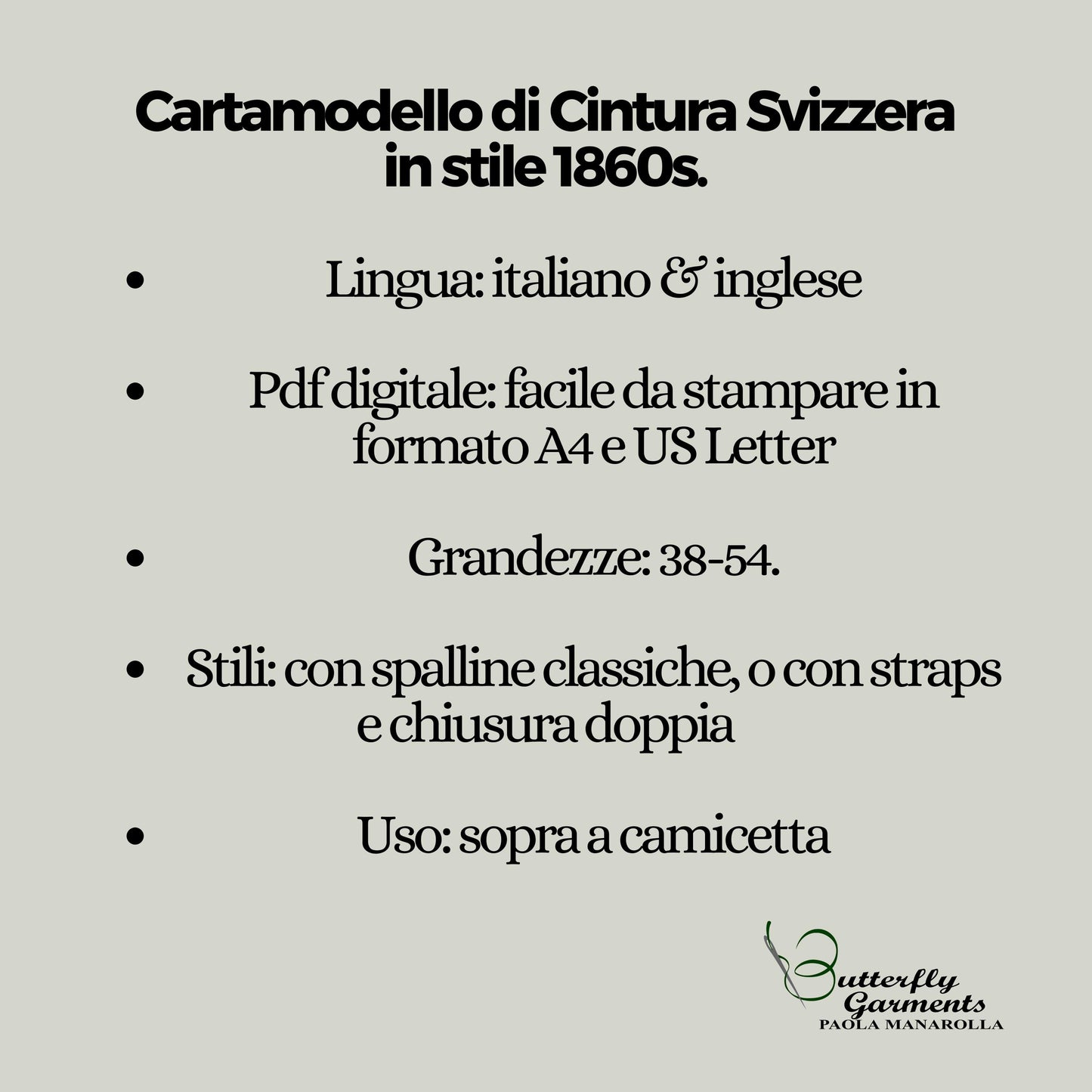 1860 Victorian Style Waist Belt BERYL - Digital PDF Pattern & Sewing Tutorial