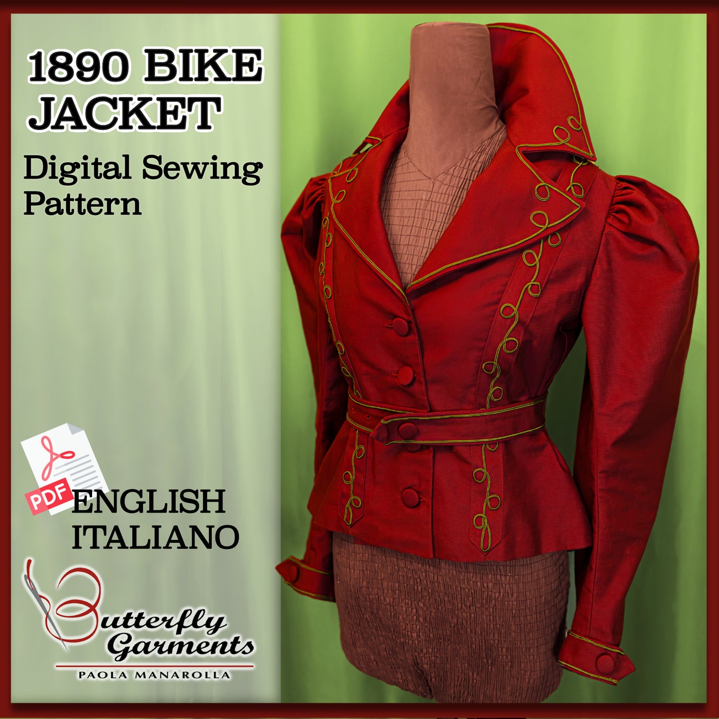 1890 Style Jacket & Skirt Bundle KUMA - Digital PDF Pattern & Sewing Tutorial