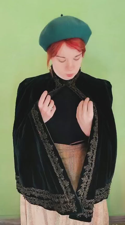 VALENTINE - 1880s Victorian Dolman Cape - Pattern digitized from the antique cape & Tutorial